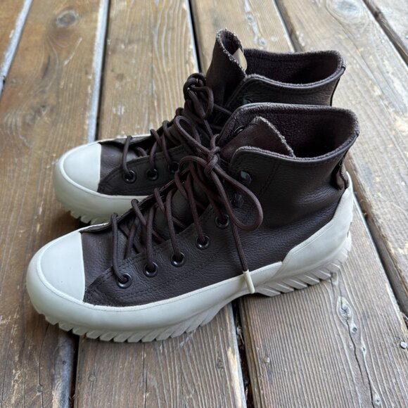Converse Chuck Taylor All Star Lugged Leather Waterproof Hi Sneaker Women's 7.5 - Picture 5 of 15